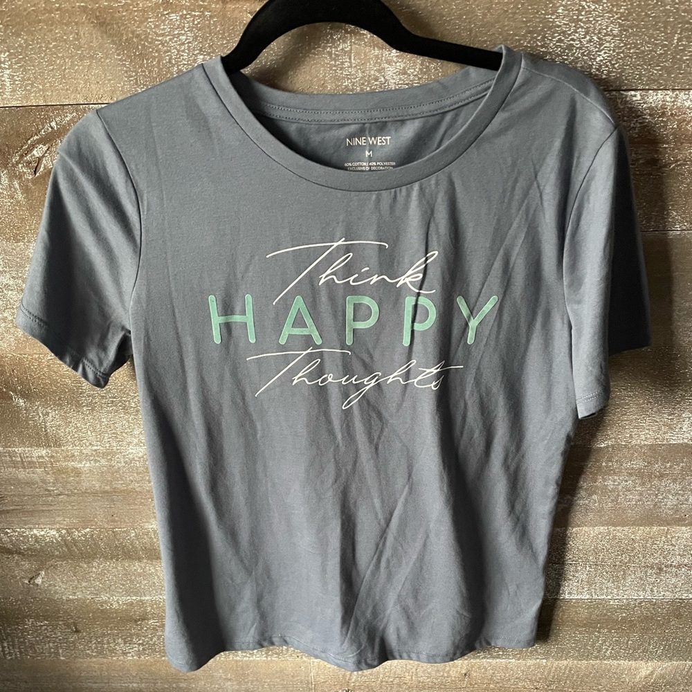 Nine West Grey Graphic T-Shirt